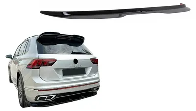 Imagen del producto de Alerón trasero, cubierta para alerón, compatible con VW Tiguan II Mk2 R R Line, modelo actualizado (restyling) de 2020 a 2024, color .