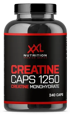 Produktbild von XXL Nutrition - Creatine Caps - Creatin Monohydrat, Muskelaufbau - 1250mg - 240 Kapseln