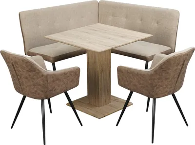 Produktbild von Sitzgruppe Taupe/Antikbraun Joschka