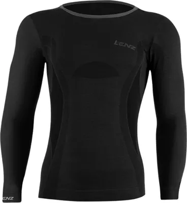Produktbild von Lenz Herren Funktionsshirt Langarm Merino 6.0 , Schwarz, L