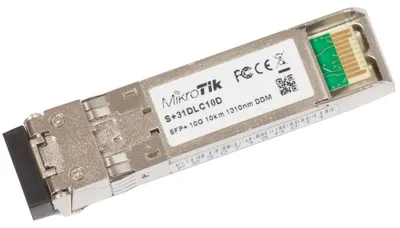 Productafbeelding van MikroTik S+31DLC10D SFP+ optisch module, single-mode, 10 km, 10G, 1310 nm