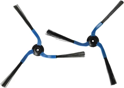 Produktbild von vhbw 2x Seitenbürste kompatibel mit Samsung Navibot SR8730, Navobot VCR8840 Saugroboter - Reinigungsbürsten Set, links/rechts, schwarz / blau