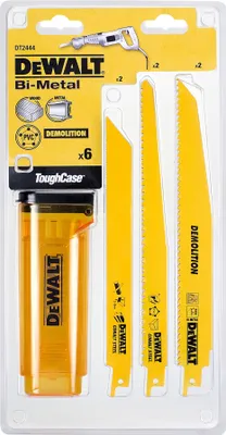 Produktbild von DeWALT DT2444-QZ Säbelsägeblätter-Set Mix 6-teilig Holz Alu Kunststoff Metall