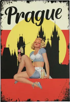 Produktbild von GiftyCity Magnet Silhouette der Prager Burg