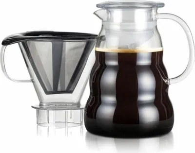 Produktbild von BODUM - Kaffeemaschine - Melior - Permanenter Edelstahl-Netzfilter - 8 Tassen - 1,0 l - Transparent