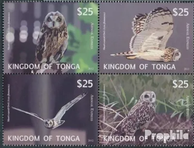 Produktbild von Briefmarken Tonga 2012 Mi 1797-1800 Viererblock (kompl.Ausg.) postfrisch Sumpfohreule