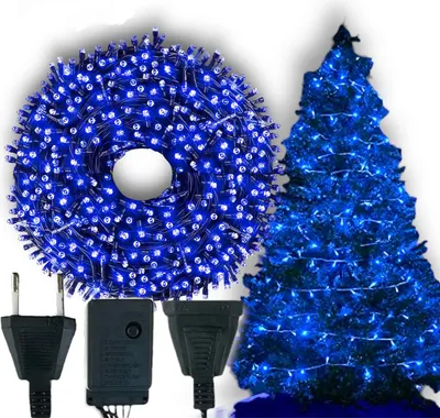 Produktbild von Weihnachtsbeleuchtung Blau 300 Led 21M - Programmer 8 Modi, Innen