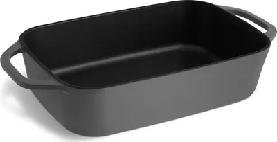 Produktbild von SPRINGLANE Gusseisen Auflaufform Grau, 39,2 x 21,2 cm, 4 l - Emailliert - Lasagneform