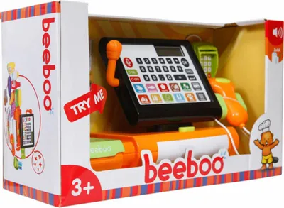 Produktbild von beeboo kitchen Beeboo Kitchen Registrierkasse Touchscreen mit Sound und Zubehör, Kaufläden & Zubehör, ca. 34,8x14,5x19,7 cm, ab 3 Jahren