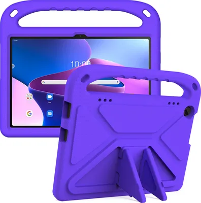 Immagine prodotto di Custodia protettiva per Lenovo Tab M10 3rd Gen TB-328 10.1", leggera custodia per bambini in EVA con maniglia e supporto Viola