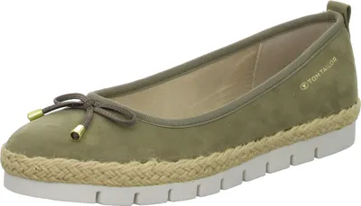 Produktbild von Tom Tailor 3292101 Damen Ballerina sportlich Farbe Khaki Gr.37-43 EUR 38