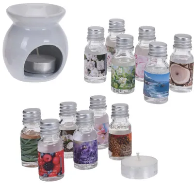 Produktbild von Duftöl-Set + Duftlampe, 15-teilig