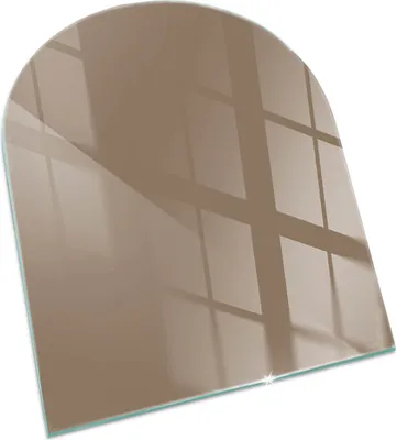 Produktbild von Farbe Braun – Glasbodenplatte für – Kaminofen – Kaminplatte Glas – Schutzglas – Funkenschutzplatte –Glasbodenplatte Feuerfeste – Hitzeschutzplatte – Bodenschutz aus Glas – 80x70 cm