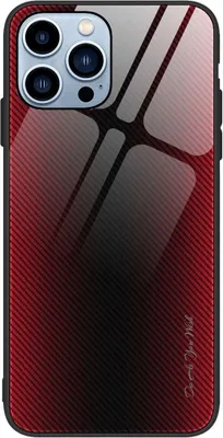 Produktbild von König Design Hülle kompatibel mit Apple iPhone 13 Pro Kunststoff Soft Handyhülle - Handy Case Rot