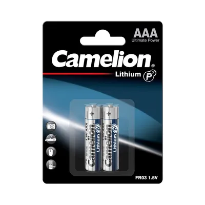 Obrázok produktu pre Camelion FR03-BP2, Nabíjateľná batéria, AAA, Lítium, 1,5 V, 2 kusov, 1050 mAh
