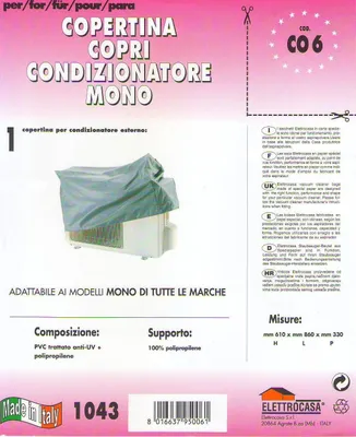Immagine prodotto di Elettrocasa CO 6, Qualsiasi marca, 800 mm, 300 mm, 600 mm