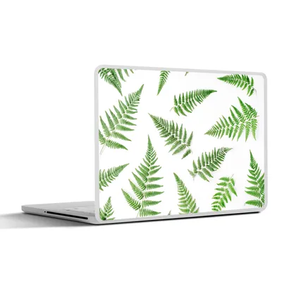Produktbild von MuchoWow® Laptop Aufkleber Sticker Cover Tropisch - Farn - Grün 25x18 cm - Laptop-Deko