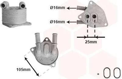 Produktbild von VAN WEZEL Ölkühler Automatikgetriebe 59013713 für VOLVO V70 III (135)