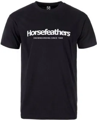 Productafbeelding van HORSEFEATHERS T-SHIRT (model: Quarter) - zwart - maat M