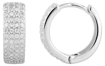 Produktbild von Akzent Damen Ohrring  "Afet" aus 925 Sterlingsilber, rhodiniert, langlebig