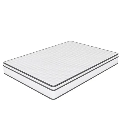 Immagine prodotto di Materasso INONEFT, dimensioni 90x200 cm, altezza 25 cm, rigidità H2, materasso a molle insacchettate a 7 zone, con strato di schiuma confortevole, materasso ortopedico ergonomico