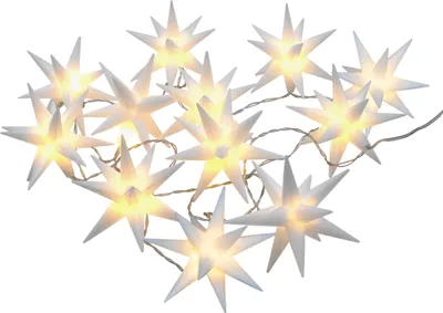 Produktbild von 1.05 Lichterkette mit 12 LED Sternen (12 cm) - Vnitřní / Venkovní