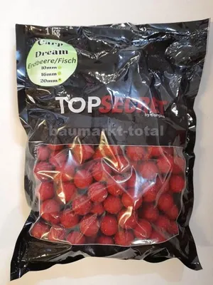 Produktbild von Top Secret Carp Dream Boilie Erdbeer/Fisch 1kg20mm