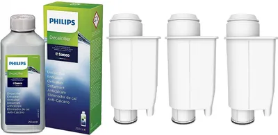 Produktbild von Saeco Philips Espressomaschine Wartungskit AL-Inte+ 3tlg., CA6700/10 CA6702 - Entkalker CA6700/99 für Espressomaschinen / Kaffeevollautomaten