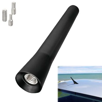 Kurze Autoantenne 6,5 cm, kompatibel mit BMW Mini VW Opel, schwarz