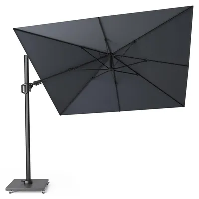 Produktbild von Sonnenschirm quadratisch 3x3m Challenger T² Basic | doppelt kippbarㅤ3.0 x 3.0 Meter 3 Anthrazit | Anthrazit