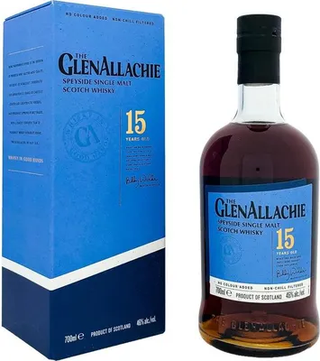 Produktbild von GlenAllachie 15 Years + Box 700ml 46% Vol.