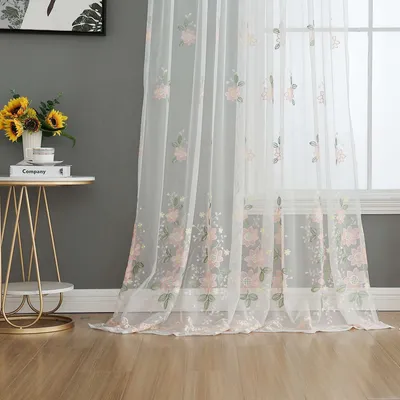 Produktbild von Gardine Raschel Stickerei HxB 245x200 cm Design 09 »Florenz« Multiband für Gardinenschiene und Gardinenstange Elegante Fensterdekoration, 2023200