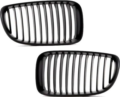 Produktbild von Set Kühlergrill Schwarz Matt SATZ passend für BMW 1er E87 E82 E88 Facelift Bj 07-11