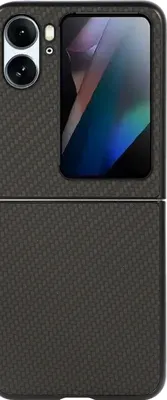 Produktbild von Mobigear Carbon  OPPO Find N2 Flip Hülle Hardcase Backcover - Schwarz