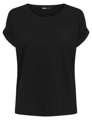 Produktbild von ONLY 15106662, T-Shirt, Erwachsener, Weiblich, Schwarz, XL, Runder Halsausschnitt
