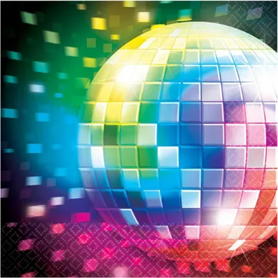 Produktbild von 16 Servietten Disco Fever