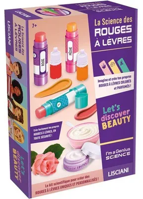 Immagine prodotto di Set creativo "I'm A Genius: La scienza dei rossetti" di Lisciani - Cosmetici fai da te
