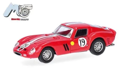 Produktbild von Herpa 87MC000062 - 1:87 MicroCity: Ferrari 250 GTO "19", rot - Neu