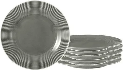 Produktbild von Frühstücksteller Set aus 6 in Perlmuttgrau - 23 cm