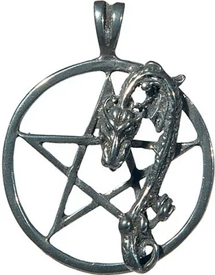 Produktbild von Pentakel des Drachen Anhänger Schmuck - Drachen , Pentagramm -