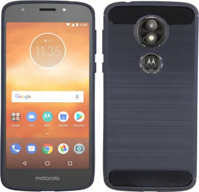 Produktbild von Motorola Moto E5 Plus Silikon Hülle Cover Case Bumper Schutz Schwarz
