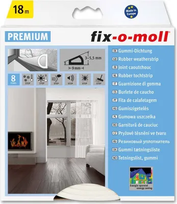 Produktbild von D-Profildichtung fix-o-moll 18m weiß