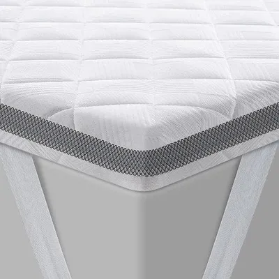 Productafbeelding van Topmatras 160 x 200 cm, type H3/H4, met een kern van 7,5 cm dik koudschuim, een ademende 3D-net hoes en een comfortabele matrastopper