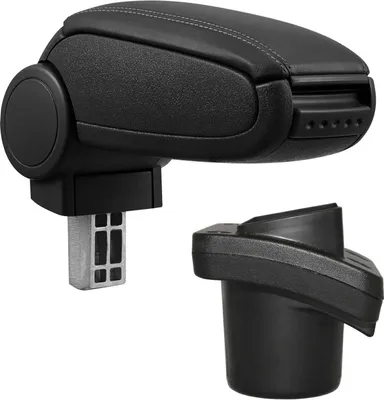 Obrázok produktu pre Loketná opierka MAL COMPLETE SET kožená čierna pre Citroen C2 2003-2009