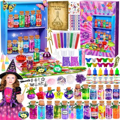 Immagine prodotto di Regalo creativo per bambine di 6, 7, 8, 9, 10, 11 anni: set di 24 fiale di "pozione magica", ideale per bambini, un regalo creativo fai-da-te a tema magia e pozioni