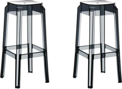 Produktbild von TPFLiving 2er Set Barhocker Faxi Schwarz