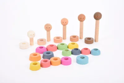 Zdjęcie produktu dla Tickit Rainbow Wooden Community People, 3 lat(a), Drewno, Wielobarwny