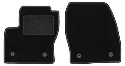 Produktbild von Velours-Fußmatten Vorne für Ford Kuga MK2 2012-2019 (SUV) – 2-tlg, Schwarz, passgenau – Wielganizator LUX