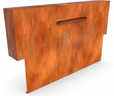 Productafbeelding van Cascadi Cortenstaal Watervalelement op vijver 1250 x 250 x 1600 mm Geroba
