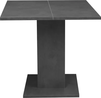 Image de Säulen-Esstisch >Tap< (ausziehbar auf 120cm) in graphit - 80(120)x76x80cm (BxHxT)